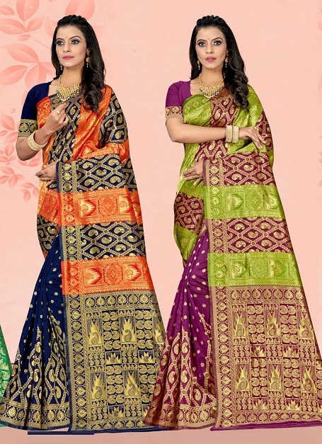 Laxminam Bhavika Fancy Party Wear Banarasi Silk Designer Saree Collection